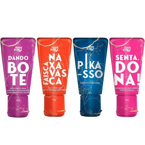 PB448447357449 Kit Erótico com 4 Itens Faísca na Xavasca Faísca na Xavasca Senta Dona Pikasso e Dando o Bote