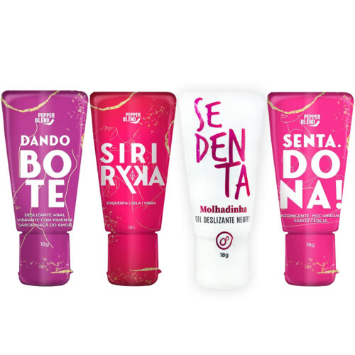 PB449447509356 Kit Erótico com 4 Itens Dando o Bote Senta Dona Molhadinha e Siri Ryka