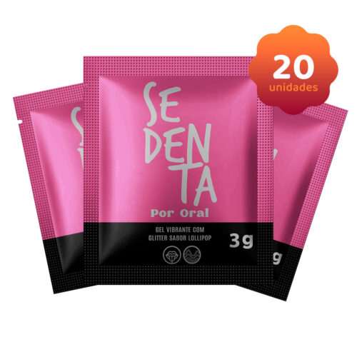 PB483-K20 Kit Erótico com 20 Sachês Sedenta Por Oral Lollipop 3g Pepper Blend