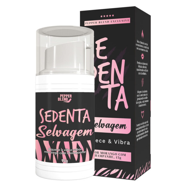 PB495-Morango-com-Champanhe_3 Gel ComestĂvel Sedenta Selvagem 15g Pepper Blend
