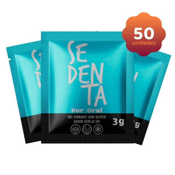 PB503-K50 Kit Erótico com 50 Sachês Sedenta Por Oral Cereja Ice 3g Pepper Blend