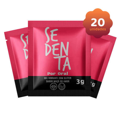 PB507-K20 Kit Erótico com 20 Sachês Sedenta Por Oral Maça do Amor 3g Pepper Blend
