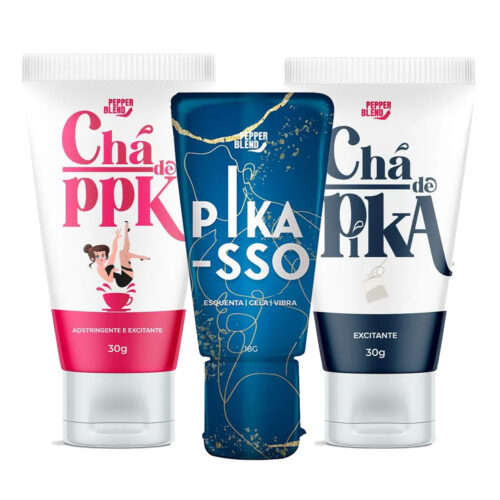 Kit Erótico com Chá de PPK, Chá de Pika e Pikasso