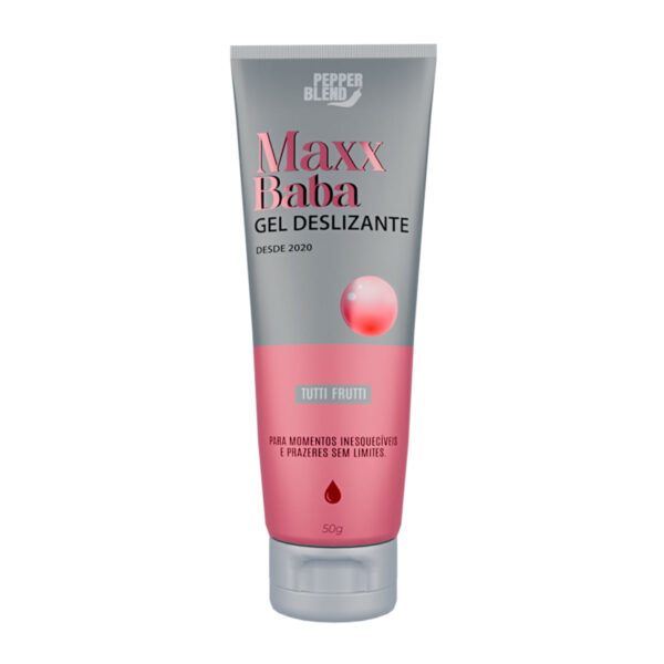 Maxx Baba Lubrificante Gel Deslizante à Base de Água 50g Pepper Blend