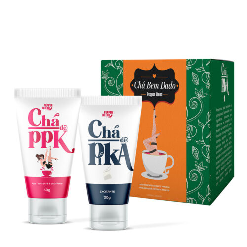 PB524_1 Kit Cha de PPK Bem Dado Gel Excitante Pepper Blend