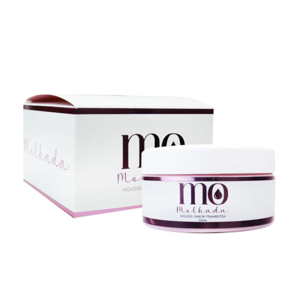 PB546-Framboesa_3 Mousse Hidratante para a Região Íntima e Corporal Linha MO Molhada 200ml Pepper Blend