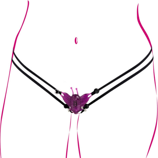 PBE106M-Roxo_2 Micro Butterfly Massageador e Estimulador de Clitóris com Vibro Pau Brasil