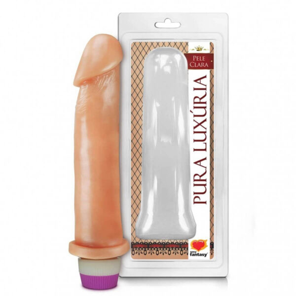 PC024_1 Prótese Pura Luxúria Realístico com Vibro 22x5,8 cm Sexy Fantasy