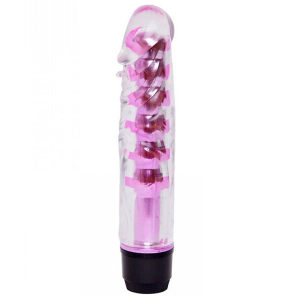 Vibrador Multivelocidade com Capa Lisa Transparente - Miss Collection