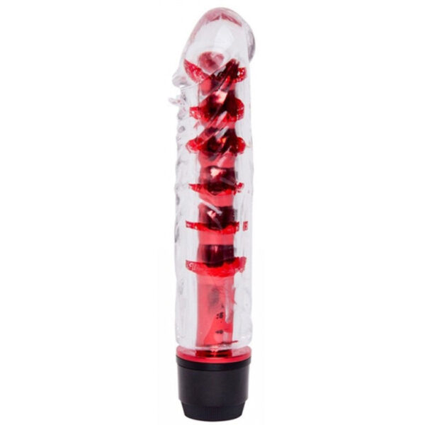 Vibrador Multivelocidade com Capa Lisa Transparente - Miss Collection