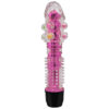 PE011C-Rosa_1 Vibrador Multivelocidade com Capa Texturizada e Pérolas Massageadoras Vip Mix