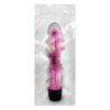 PE011C-Rosa_2 Vibrador Multivelocidade com Capa Texturizada e Pérolas Massageadoras Vip Mix