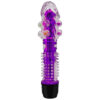 PE011C-Roxo_1 Vibrador Multivelocidade com Capa Texturizada e Pérolas Massageadoras Vip Mix