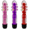 PE011C-Roxo_3 Vibrador Multivelocidade com Capa Texturizada e Pérolas Massageadoras Vip Mix