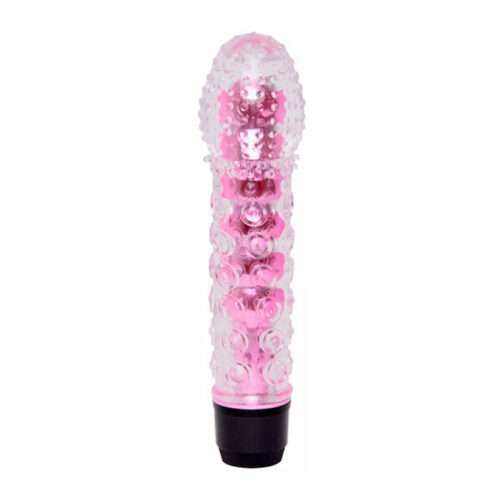 PE011D-Pink_1 Fell Me Vibrador Multivelocidade com Capa Texturizada Massageadora Vip Mix