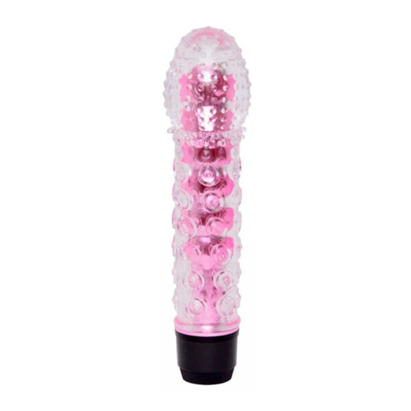 PE011D-Pink_1 Fell Me Vibrador Multivelocidade com Capa Texturizada Massageadora Vip Mix