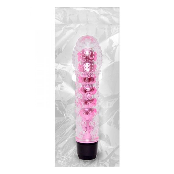 PE011D-Pink_2 Fell Me Vibrador Multivelocidade com Capa Texturizada Massageadora Vip Mix