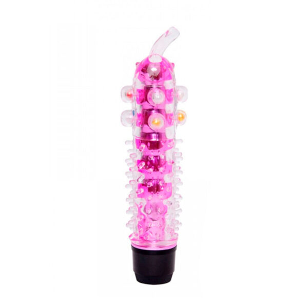 PE011E-Pink_1 Youvibe Fell Me Vibrador Multivelocidade com Capa Texturizada e Pérolas Vip Mix