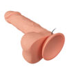 PE013C-Bege_2 Beautiful Bahamut Prótese Realística com Vibrador Multivelocidades Interno 21,8 x 4,3 cm Vip Mix
