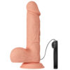 PE013C-Bege_6 Beautiful Bahamut Prótese Realística com Vibrador Multivelocidades Interno 21,8 x 4,3 cm Vip Mix