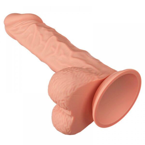 PE013D-Bege_9 Beautiful Buraq Prótese Realística com Vibrador Multivelocidade 24 x 4,6 cm Vip Mix