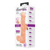 PE013E-Bege_2 Beautiful Bergrisi PrĂłtese Realistica com Vibrador Multivelocidade Interno 26 x 4,8 cm Vip Mix