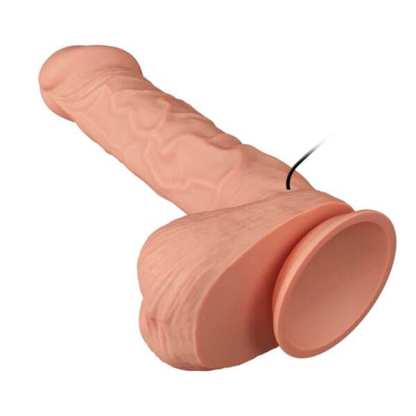 PE013E-Bege_6 Beautiful Bergrisi PrĂłtese Realistica com Vibrador Multivelocidade Interno 26 x 4,8 cm Vip Mix