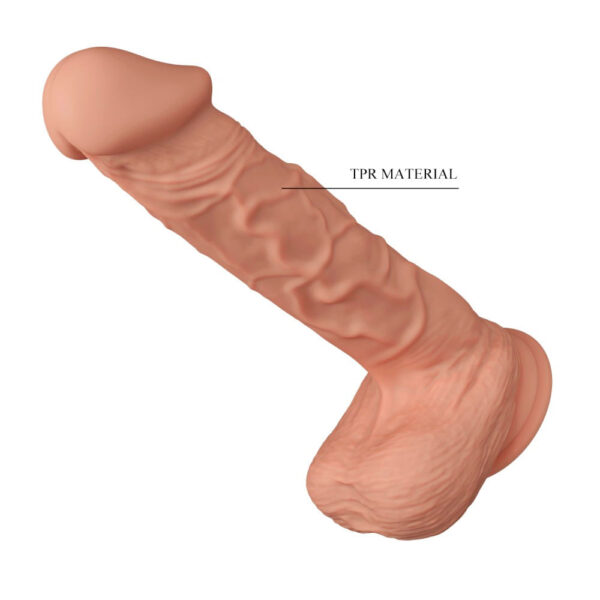 PE013E-Bege_7 Beautiful Bergrisi PrĂłtese Realistica com Vibrador Multivelocidade Interno 26 x 4,8 cm Vip Mix