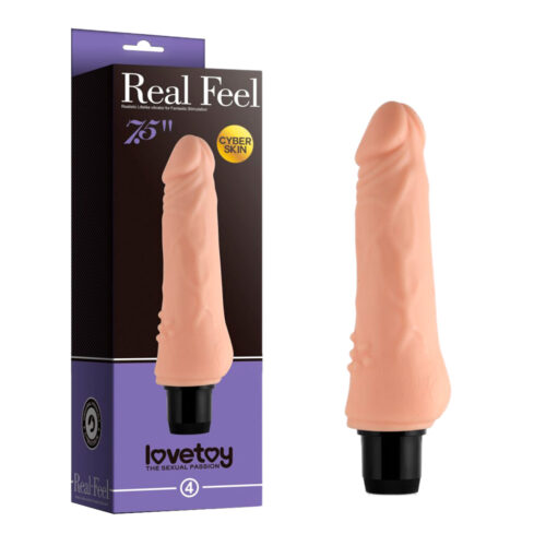 PE026_1 LoveToy Real Feel Pênis Realístico em CyberSkin 19cm Miss Collection