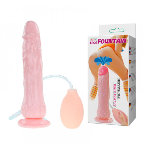 Eros Fountain Prótese Realística Ejaculador com Ventosa e Veias Vip Mix