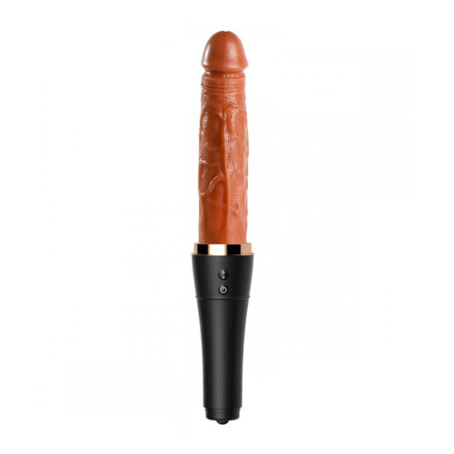PE122-Preto_1 Basebal Bat Vibrador com Aparência Realística com 10 Modos Vai e Vem e Vibração Vip Mix