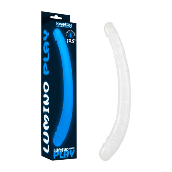 Lovetoy Lumino Play Dildo Pênis Duplo Fosforescente 37X3,8cm Vip Mix