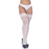 PERRU72720Branco_1 Meia Fina 7/8 com Renda Perrutextil