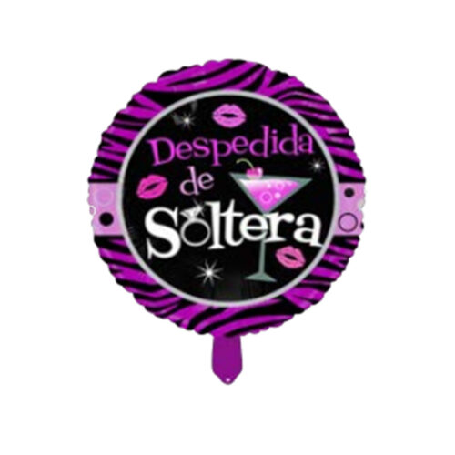 PF10365_1 Balão Metalizado Despedida de Solteira 8 Polegadas PTD Festas