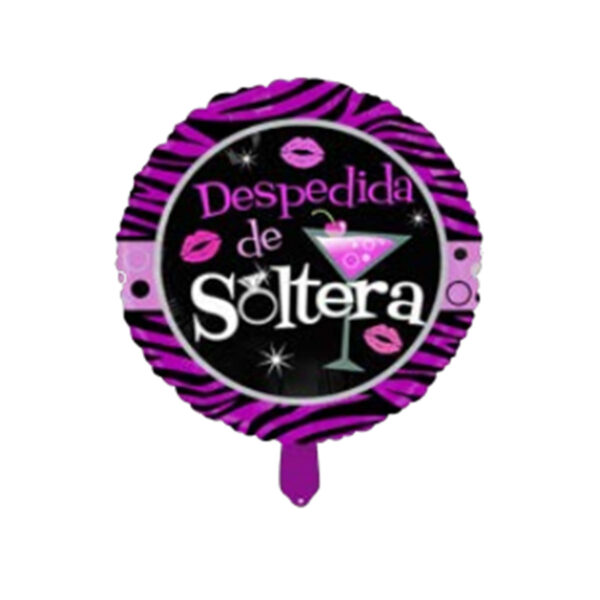 PF10365_1 Balão Metalizado Despedida de Solteira 8 Polegadas PTD Festas