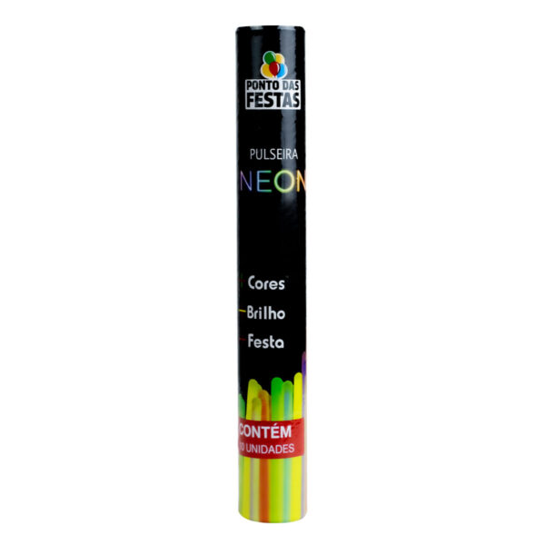 PF1483_1 Kit com 10 Pulseiras Neon Sortidas Ponto das Festas