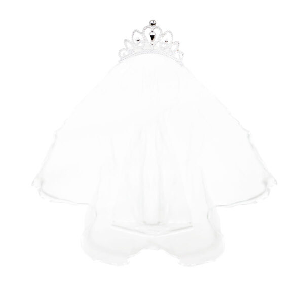 PF15034_1 Coroa Véu Princesa 75CM PTD Festas