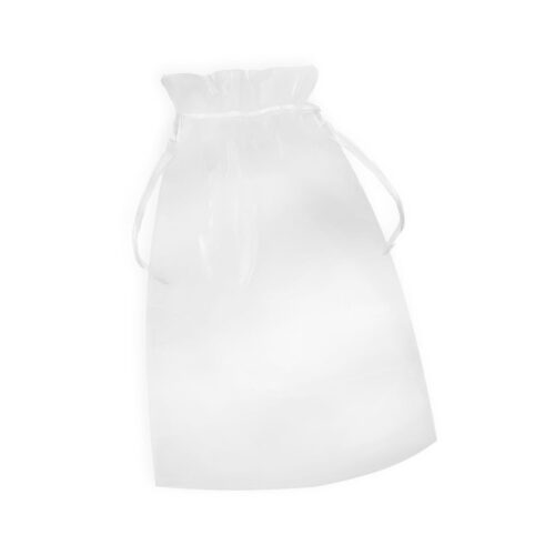 PF180050BR20-Branco_1 Saco de Organza 20x30 cm Tule 1 Unidade PTD Festas