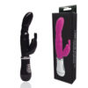 PG015Preto_1 Vibrador Feminino com Plug Lateral Thumper Ponto G com 8 Funções Vip Mix