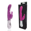 PG015Roxo_1 Vibrador Feminino com Plug Lateral Thumper Ponto G com 8 Funções Vip Mix