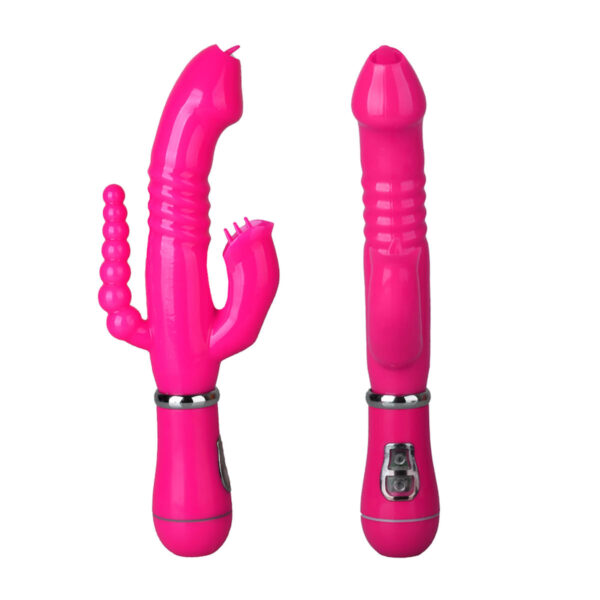 PG016-Pink_2 Youvibe Vibrador de Ponto G e Clitóris com 12 Modos de Vibração Vip Mix