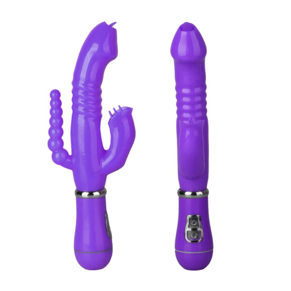 PG016-Roxo_2 Youvibe Vibrador de Ponto G e Clitóris com 12 Modos de Vibração Vip Mix