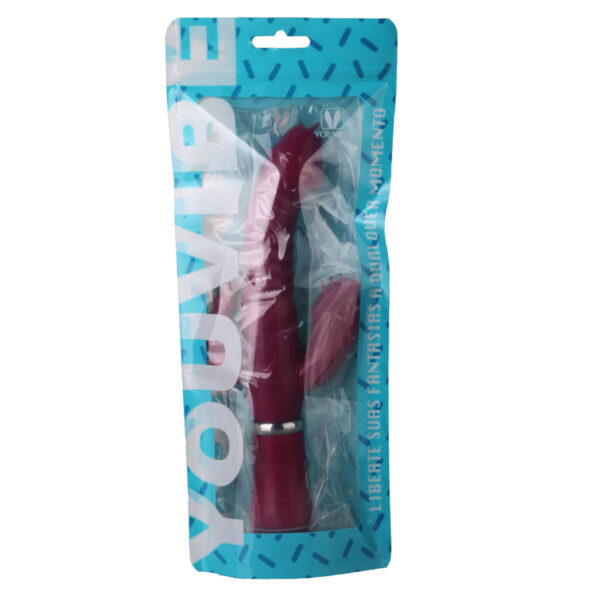 PG016R-Magenta_2 YouVibe Vibrador de Ponto G e Clitóris com 12 Modos de Vibração VipMix