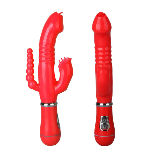 PG016R-Vermelho_1 YouVibe Vibrador de Ponto G e Clitóris com 12 Modos de Vibração VipMix