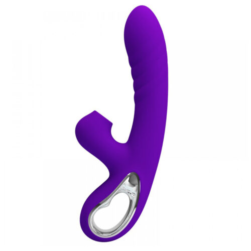 PG091-Roxo_1 Pretty Love Jersey Vibrador Estimulador de Clitóris com 10 Modos de Vibração e 4 Níveis de Sucção Vi