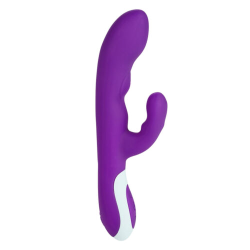 PG095-Roxo_1 NV Toys Mika Vibrador com Plug Estimulador Clitoriano e de Ponto G Vip Mix