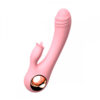 Vibrador Ponto G com Estimulador de Clitóris Língua com 10 Modos de Vibração e Aquecimento Vip Mix