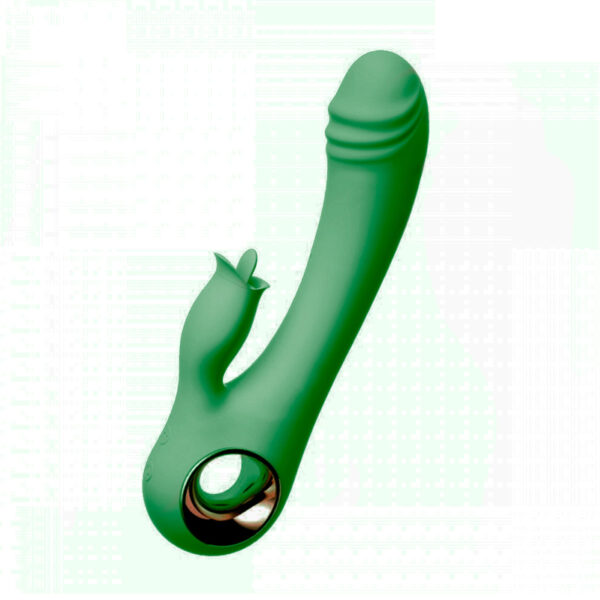 Vibrador Ponto G com Estimulador de Clitóris Língua com 10 Modos de Vibração e Aquecimento Vip Mix