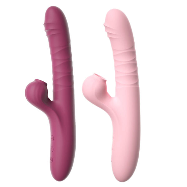 PG147-Rosa_5 Lilo Vibrador Ponto G e Clitóris com 10 Modos de Vibração e Vai e Vem VipMix