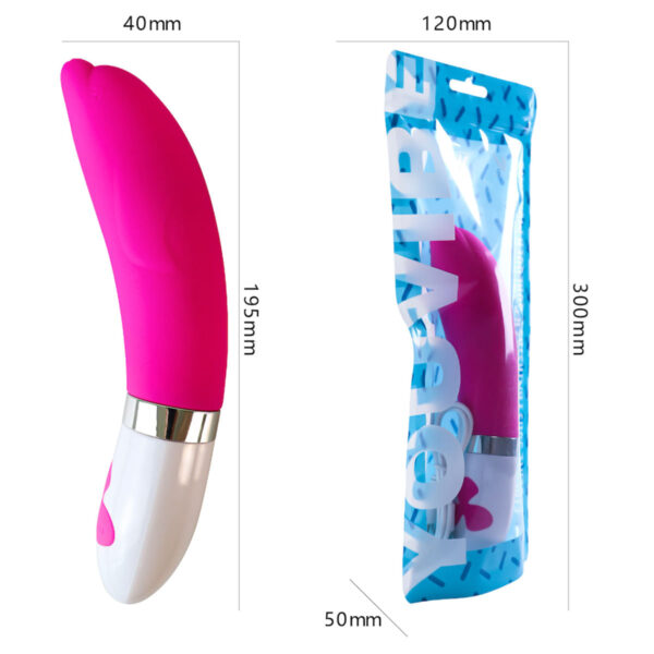 PG148-Magenta_3 Youvibe Vibrador Ponto G em Formato de Golfinho com 15 Modos de Vibração e 3 Intensidades Vip Mix